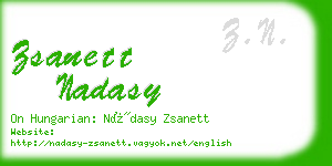 zsanett nadasy business card